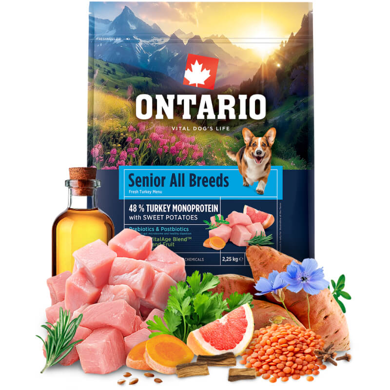 Ontario Senior All Breeds Monoprotein - puran in sladki krompir (4)
