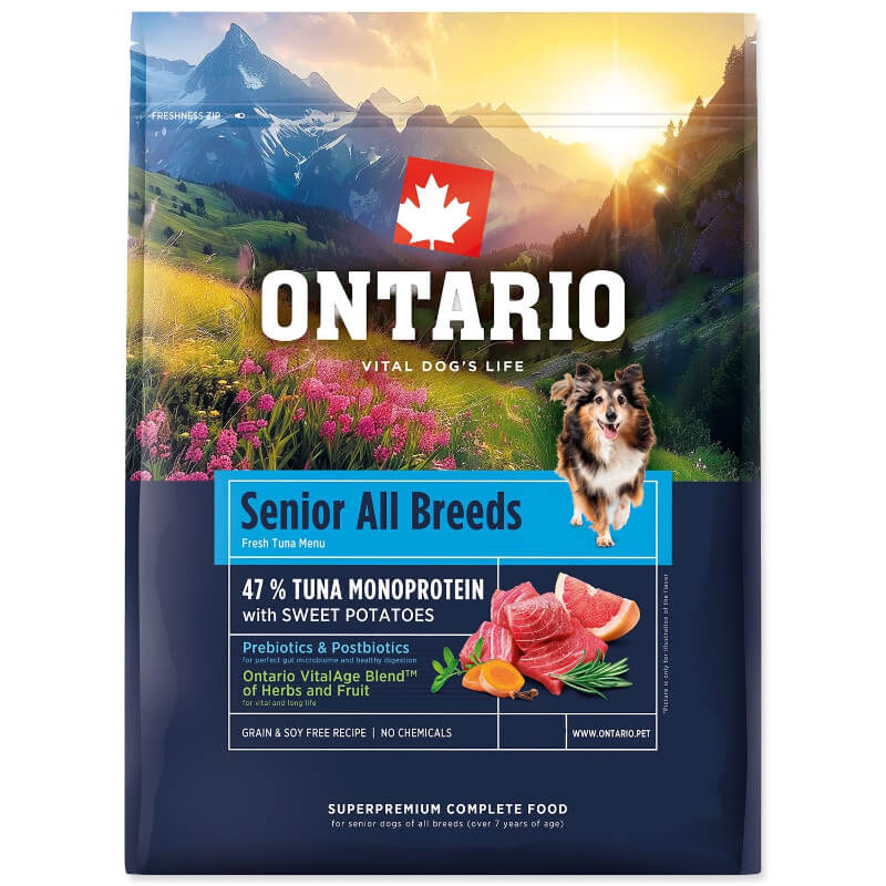 Ontario Senior All Breeds Monoprotein - tuna in sladki krompir
