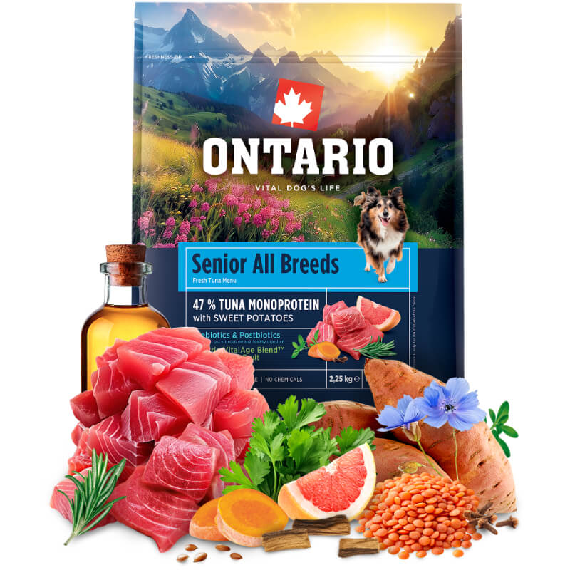 Ontario Senior All Breeds Monoprotein - tuna in sladki krompir (4)