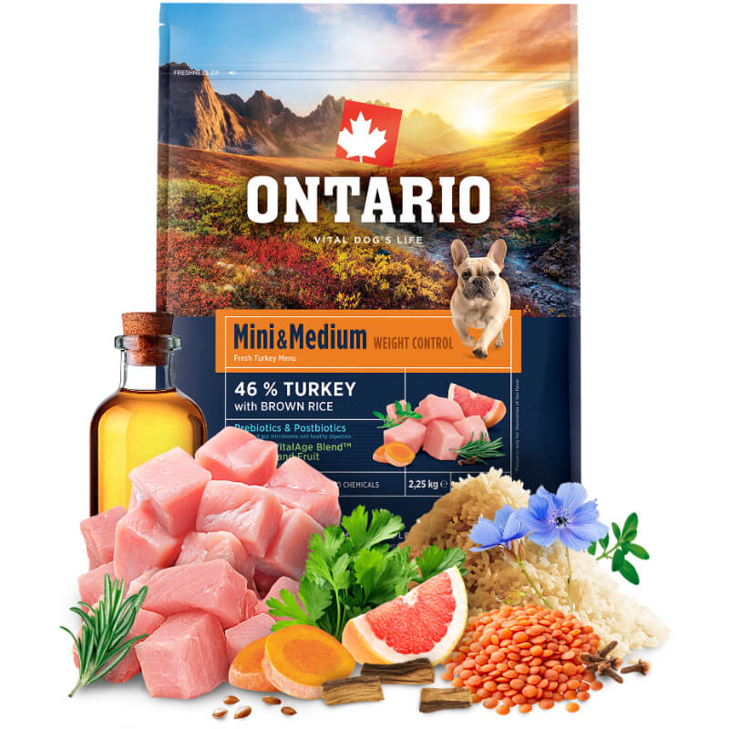 Ontario Adult Mini in Medium Weight Control - puran in rjavi riž (4)