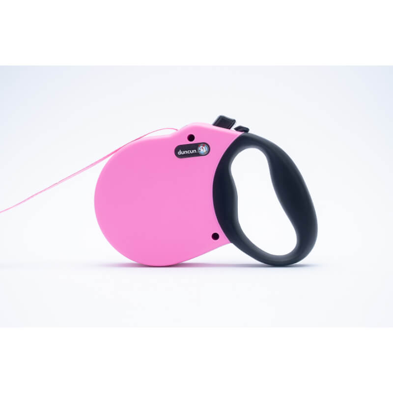 Duncun avtomatski povodec Adventure s trakom, roza - različne velikosti (3)