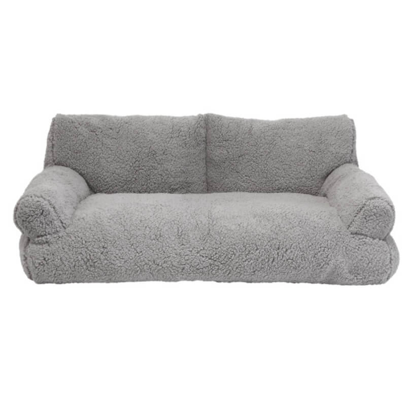 Nobby oglata sofa/ležišče Teddy, sivo - 100 x 65 x 35 cm