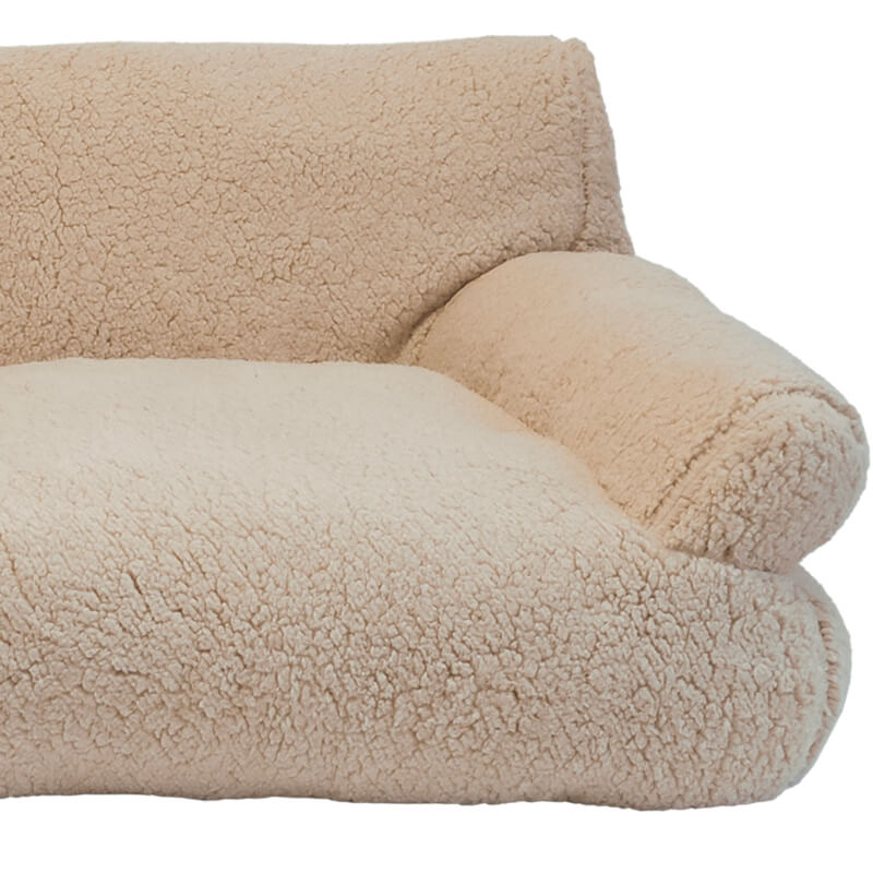 Nobby oglata sofa/ležišče Teddy, bež - 120 x 75 x 36 cm