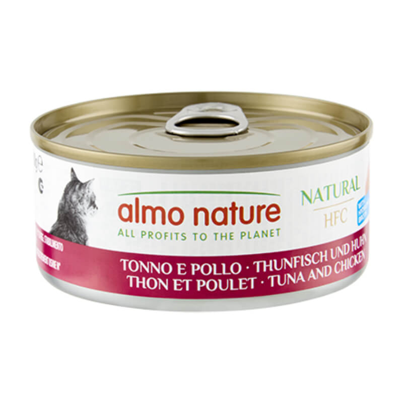 Almo Nature HFC Natural file v juhi, konzerva - tuna in piščanec - 150 g - 150 g
