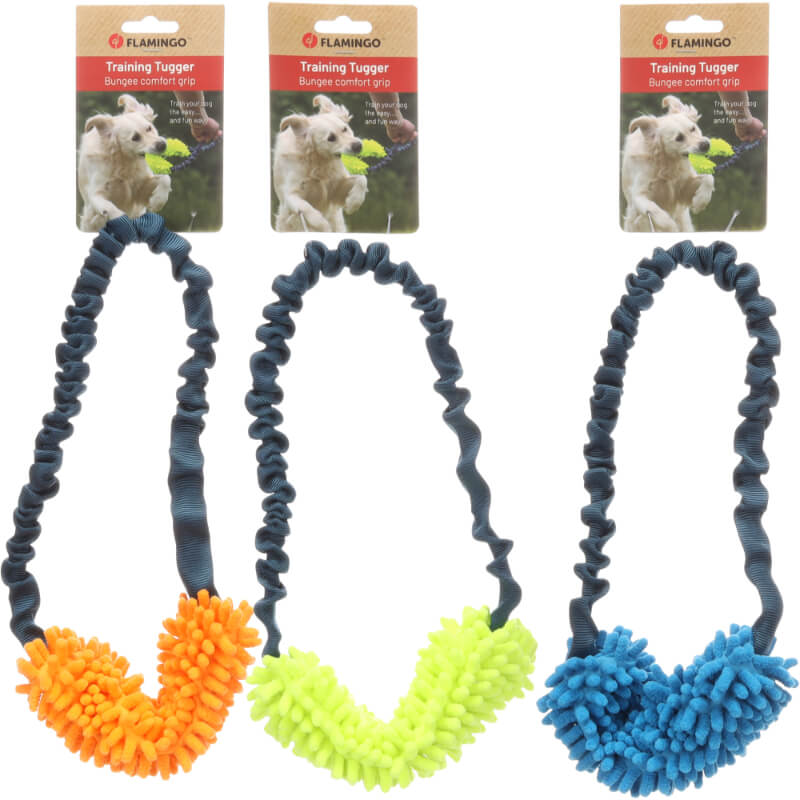 Flamingo Fauxtra plišasti obroč z ročajem, različne barve - 25 cm