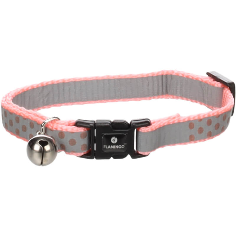 Flamingo odsevna ovratnica za mačke Minx, roza - 20-34 cm (2)