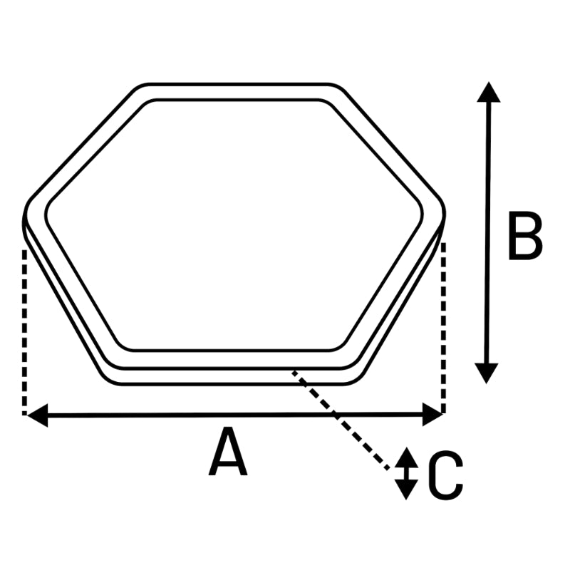 Flamingo Lick Pad lizalna podloga Hexagon, različne barve - 22,4,x 19,5 x 1 cm (3)