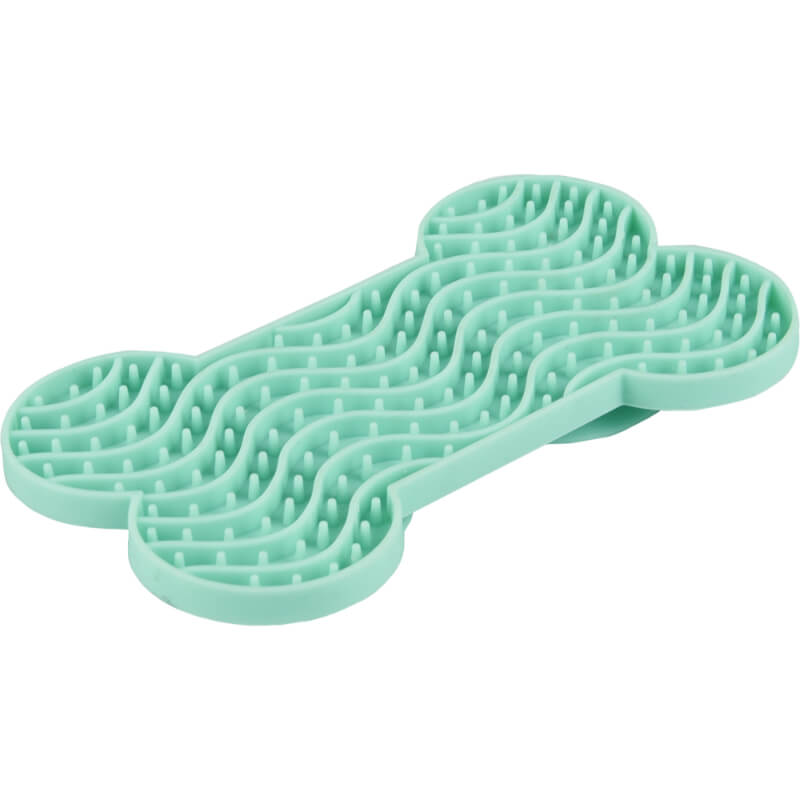 Flamingo Lick Pad lizalna podloga Yumme, turkizna - 15 x 8,6 x 1,9 cm (2)