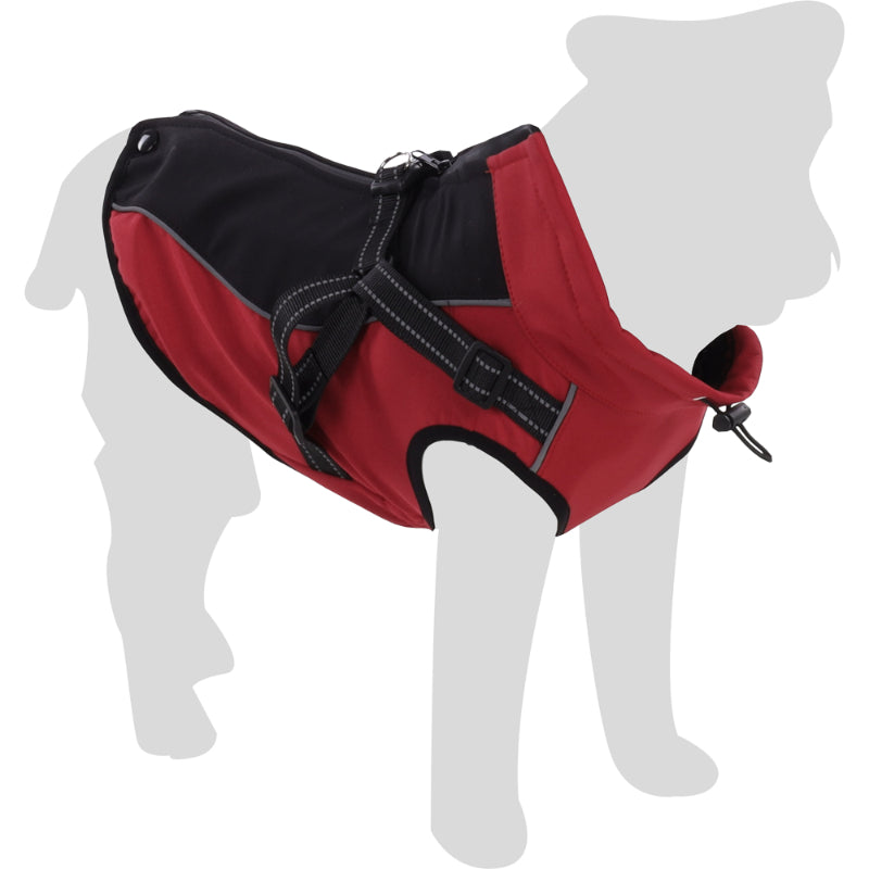 Flamingo plašč Dexter, rdeče-črn - 55 cm