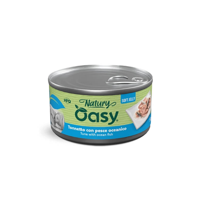Oasy Dog Natury Adult fileji v želeju, konzerva - tuna in oceanske ribe - 150 g
