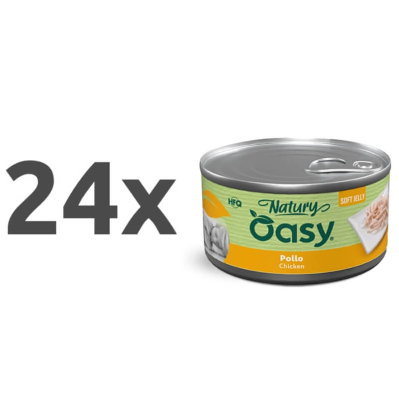 Oasy Dog Natury Adult fileji v želeju, konzerva - piščanec - 150 g - 24 x 150 g