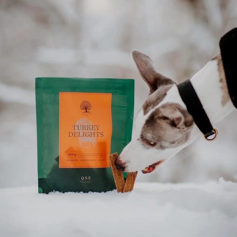 Essential Foods Turkey Delights pasji priboljški, puran - 200 g