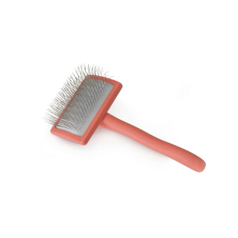 Camon krtača z dolgimi krivimi iglami in lesenim ročajem, L - 20 x 9,6 x 6,2cm