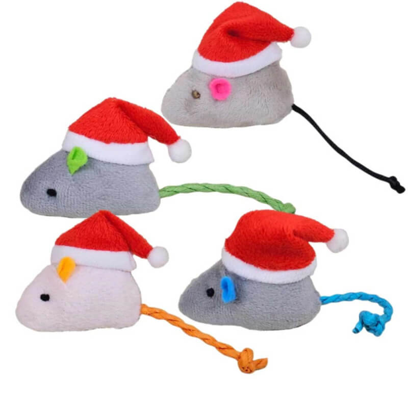 Nobby Xmas božična miška 1 kos, različne barve - 6 cm