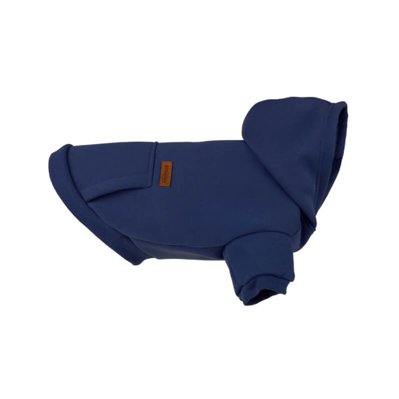 Amiplay pulover Hoodie Texas, temno moder - 25 cm