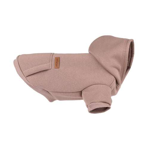 Amiplay pulover Hoodie Zip Texas, bež - 55 cm