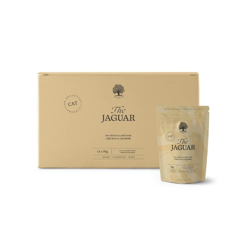 Essential Foods Cat The Jaguar Adult Pâté, vrečka - piščanec in losos - 85 g