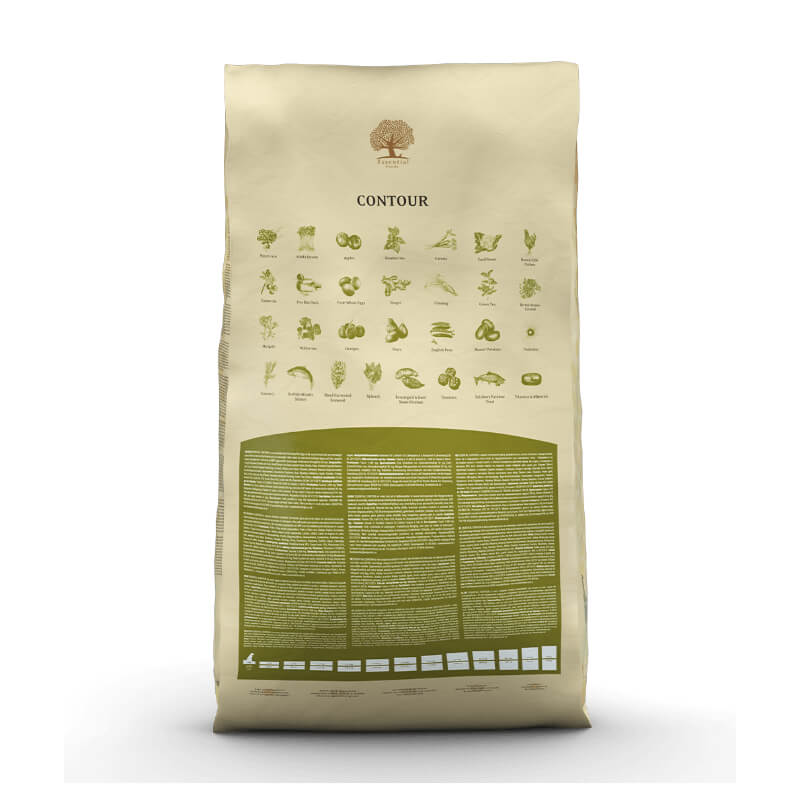 Essential Foods Dog Contour Adult - piščanec, raca, ribe in jajce - mini ali large