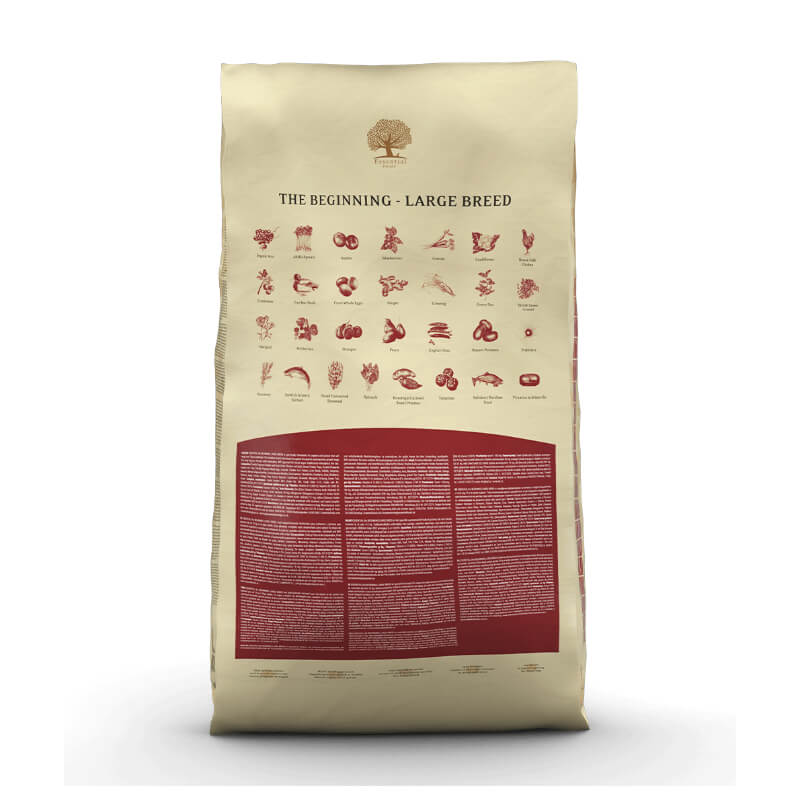 Essential Foods Dog Beginning Puppy&Junior Large - piščanec, raca in ribe