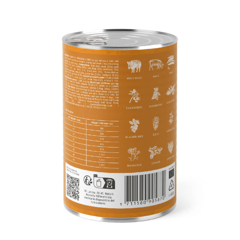 Essential Foods Dog Kingdom Adult Pâté, konzerva - div. prašič in svinjina - 400 g