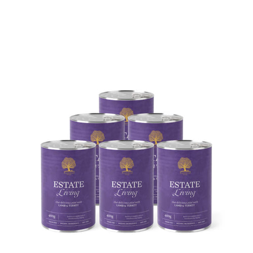 Essential Foods Dog Estate Adult Pâté, konzerva - jagnjetina in puran - 400 g - 6 x 400 g