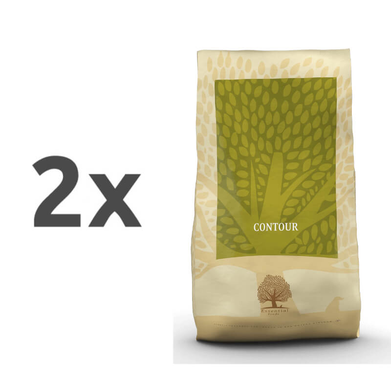 Essential Foods Dog Contour Adult - piščanec, raca, ribe in jajce - mini ali large - 2 x 10 kg
