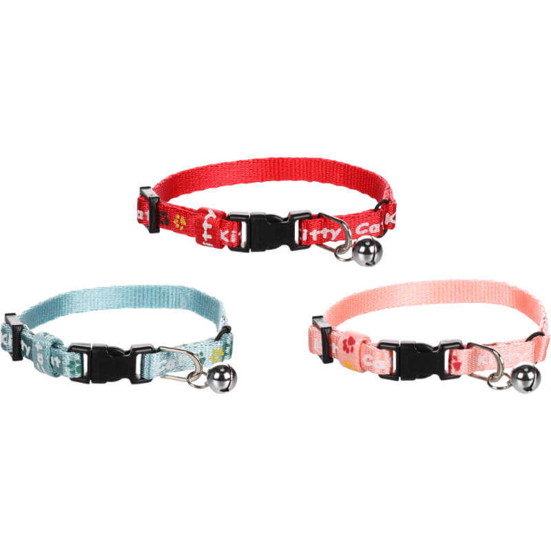 Flamingo ovratnica za mačje mladičke Kitty, različne barve - 15-22 cm