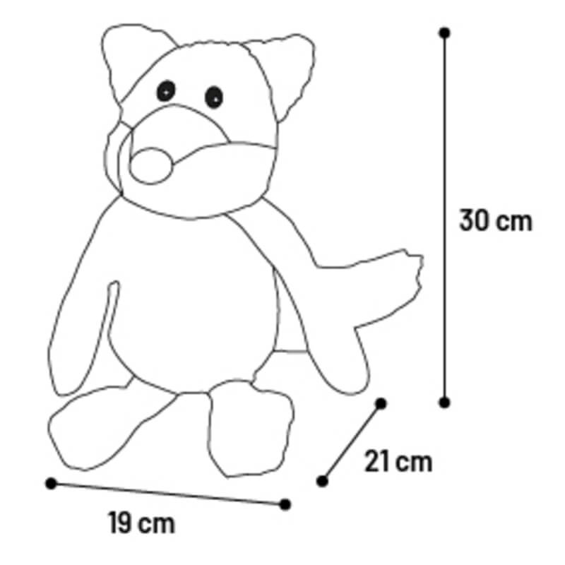 Flamingo plišasta igračka Lacy, lisica - 19 x 21 x 30 cm