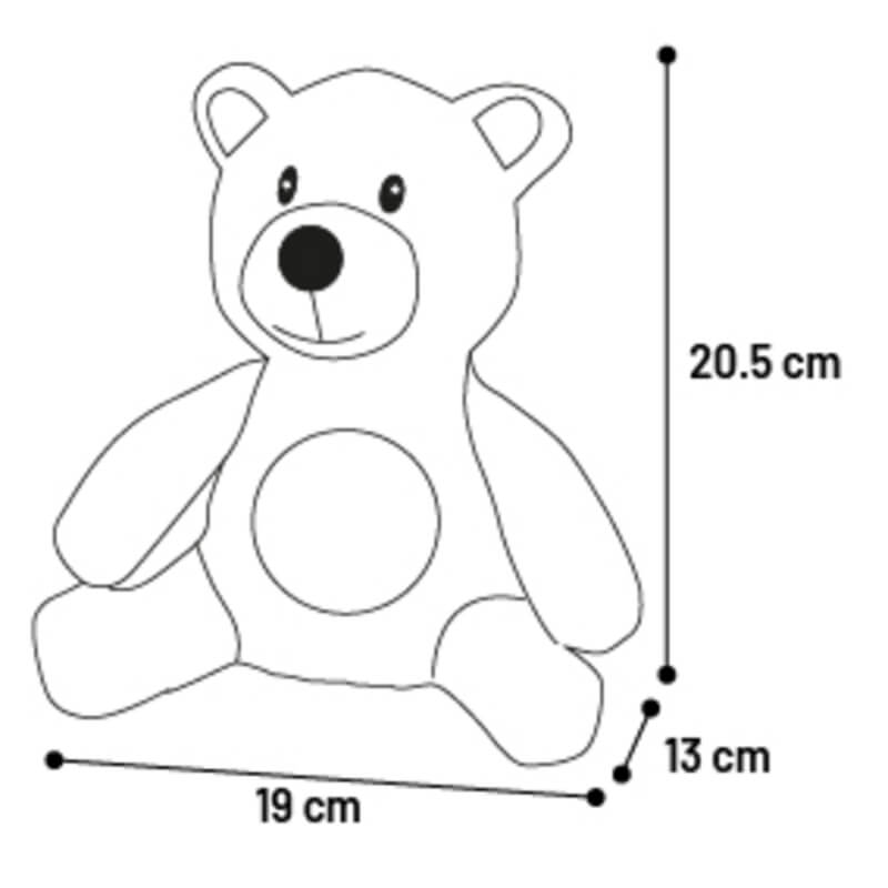 Flamingo plišasta igračka Lacy, medved - 19 x 13 x 20,5 cm