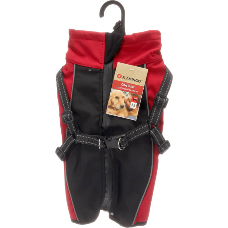 Flamingo plašč Dexter, rdeče-črn