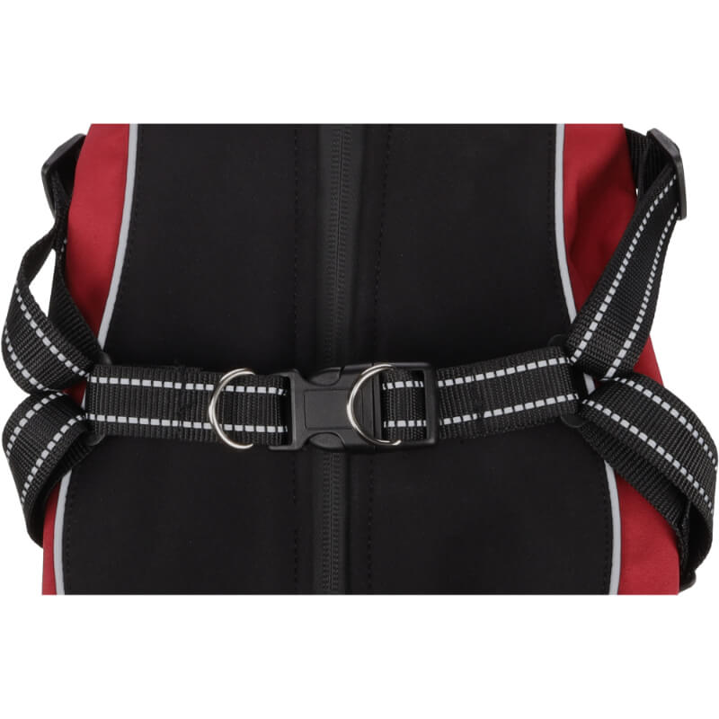 Flamingo plašč Dexter, rdeče-črn