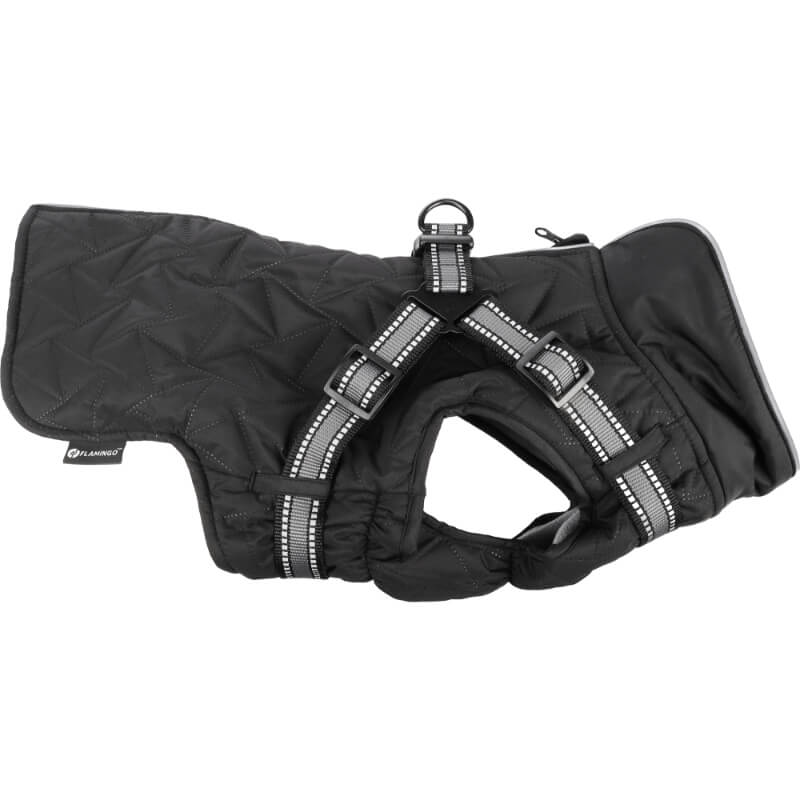 Flamingo plašč Duker, črn