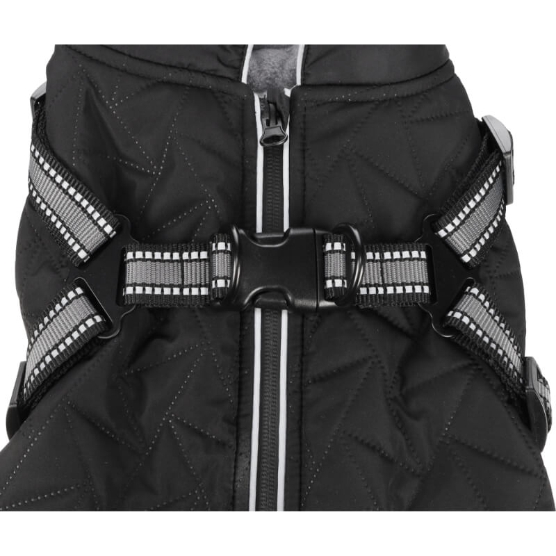 Flamingo plašč Duker, črn