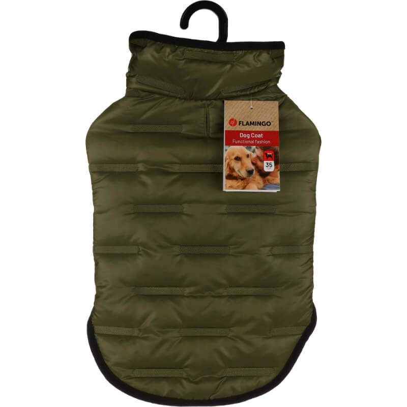 Flamingo plašč Boso, temno zelen