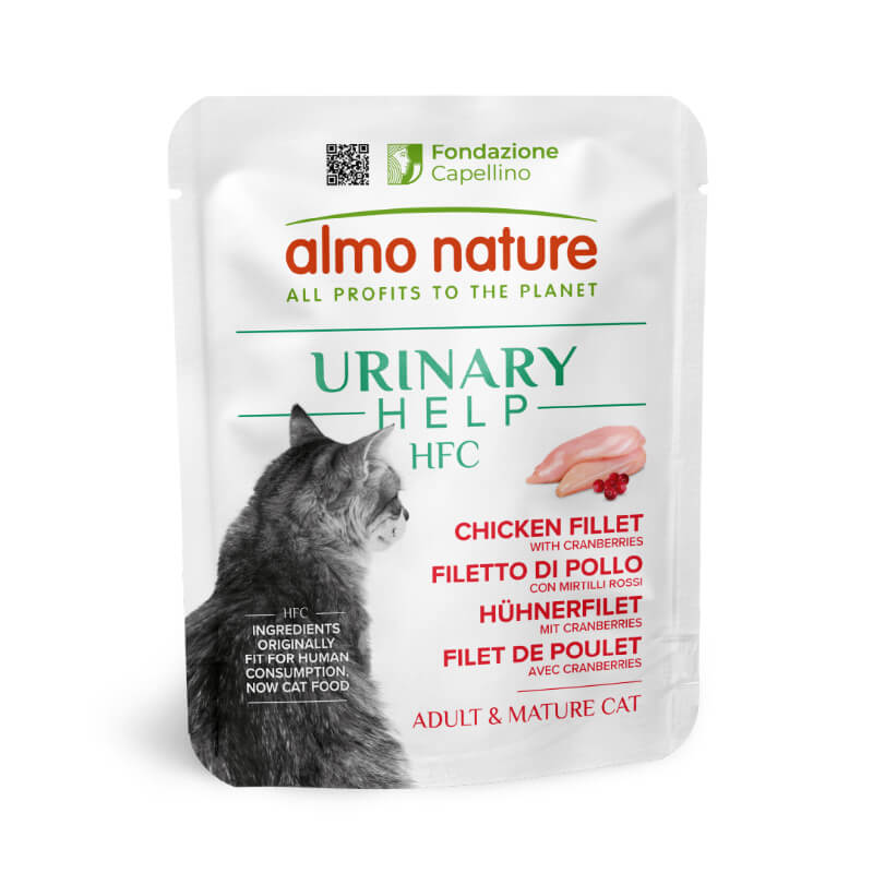 Almo Nature HFC Urinary Help file v juhi, vrečka - pišč. prsa in brusnice - 50 g