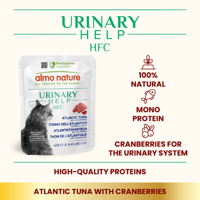 Almo Nature HFC Urinary Help file v juhi, vrečka - atl. tuna in brusnice - 50 g