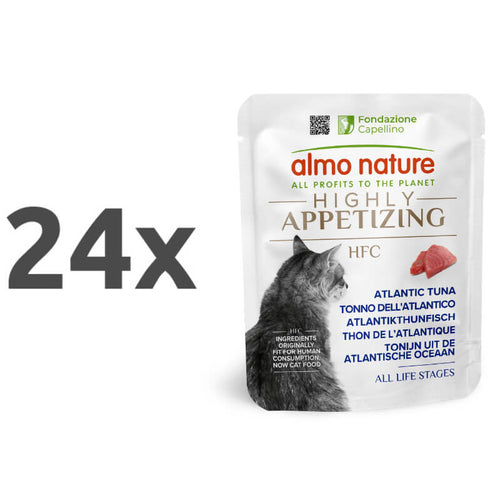 Almo Nature HFC Highly Appetizing file v juhi, vrečka - atlantska tuna - 50 g - 24 x 50 g