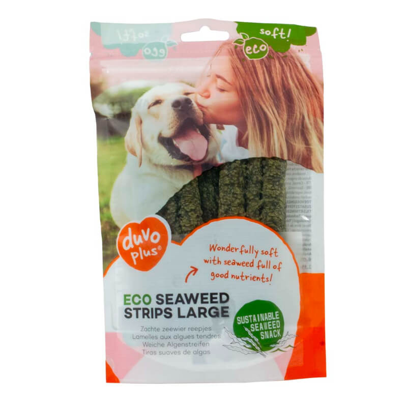 Duvo Eco žvečljive trakovi iz morskih alg L - 75 g