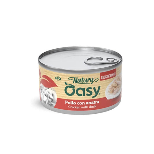 Oasy Cat Natury Adult fileji v juhi, konzerva - piščanec in raca - 85 g - 85 g