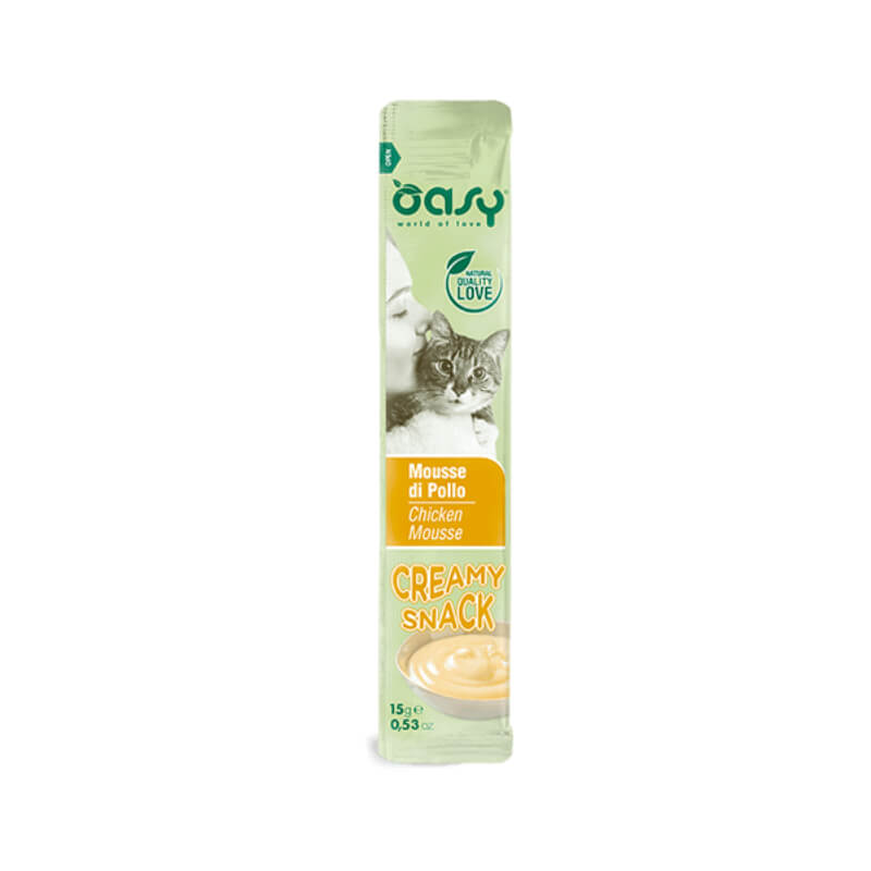 Oasy Cat Creamy Snack kremasti posladek, piščanec - 4 x 15 g