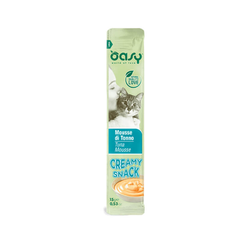 Oasy Cat Creamy Snack kremasti posladek, tuna - 4 x 15 g