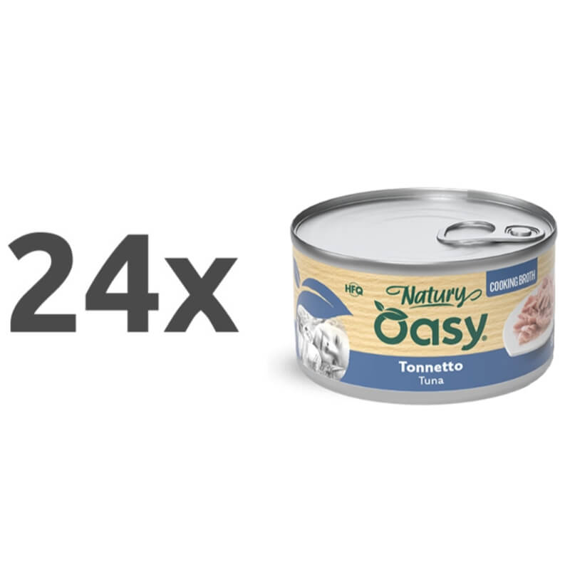 Oasy Cat Natury Adult fileji v juhi, konzerva - tuna - 85 g - 24 x 85 g