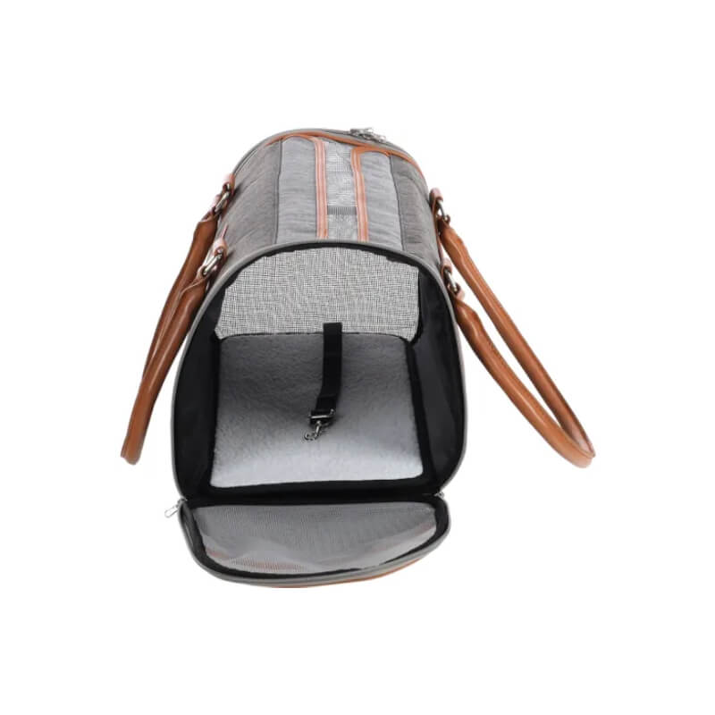 Flamingo prenosna torba za pse Sitka, siva - 45 x 25 x 28 cm
