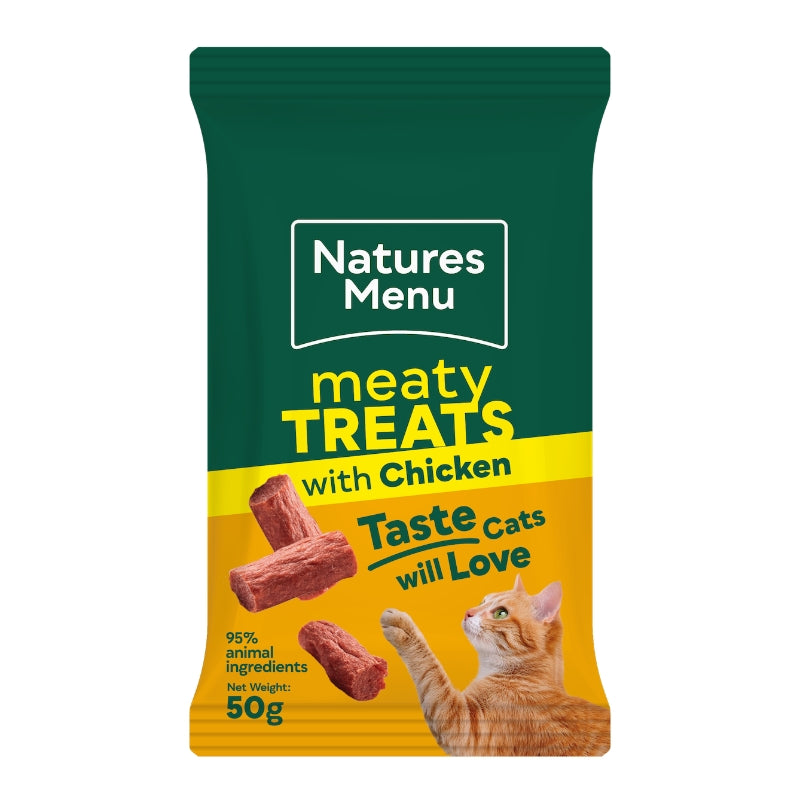 Natures menu Cat Meaty Treats priboljški za mačke - piščanec, svinjina in jetra - 50 g