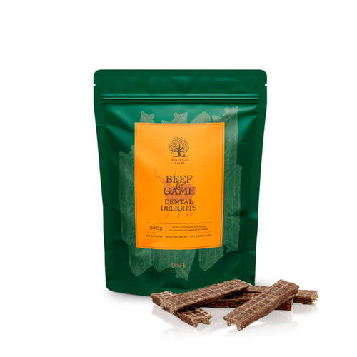 Essential Foods Dental Delights pasji priboljški, govedina in divjačina - 200 g