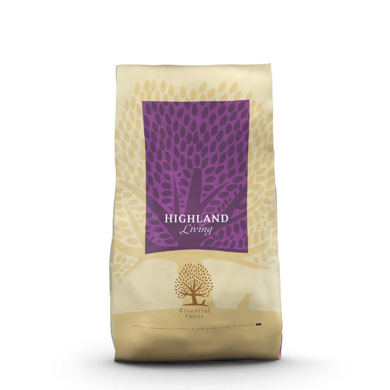 Essential Foods Dog Highland Adult - puran, losos in angus - mini ali large - 10 kg