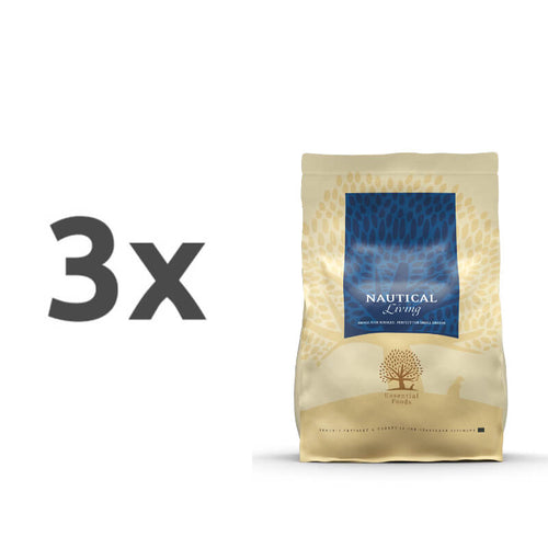 Essential Foods Dog Nautical Adult - ribe in jajce - mini ali large - 3 x 2,5 kg