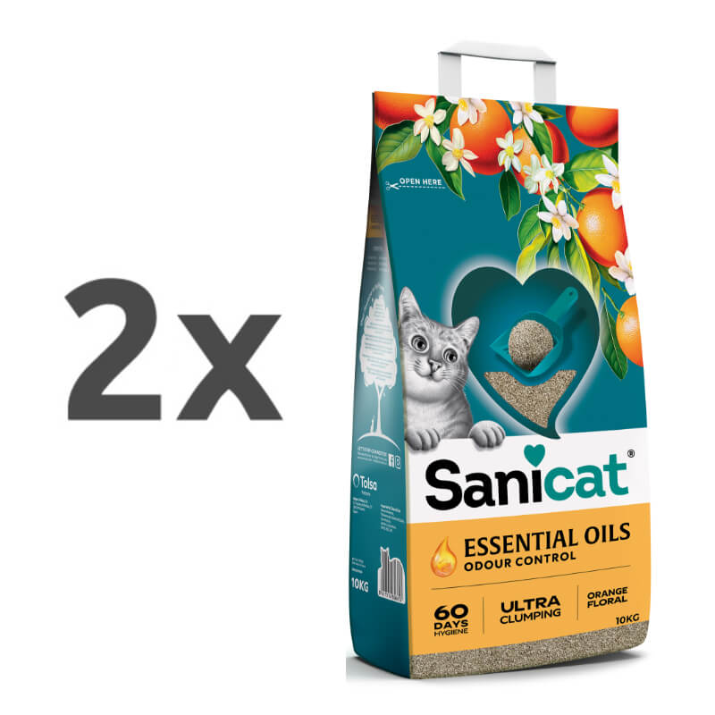 Sanicat posip Essential Oils, pomarančni cvet - 10 kg - 2 x 10 kg