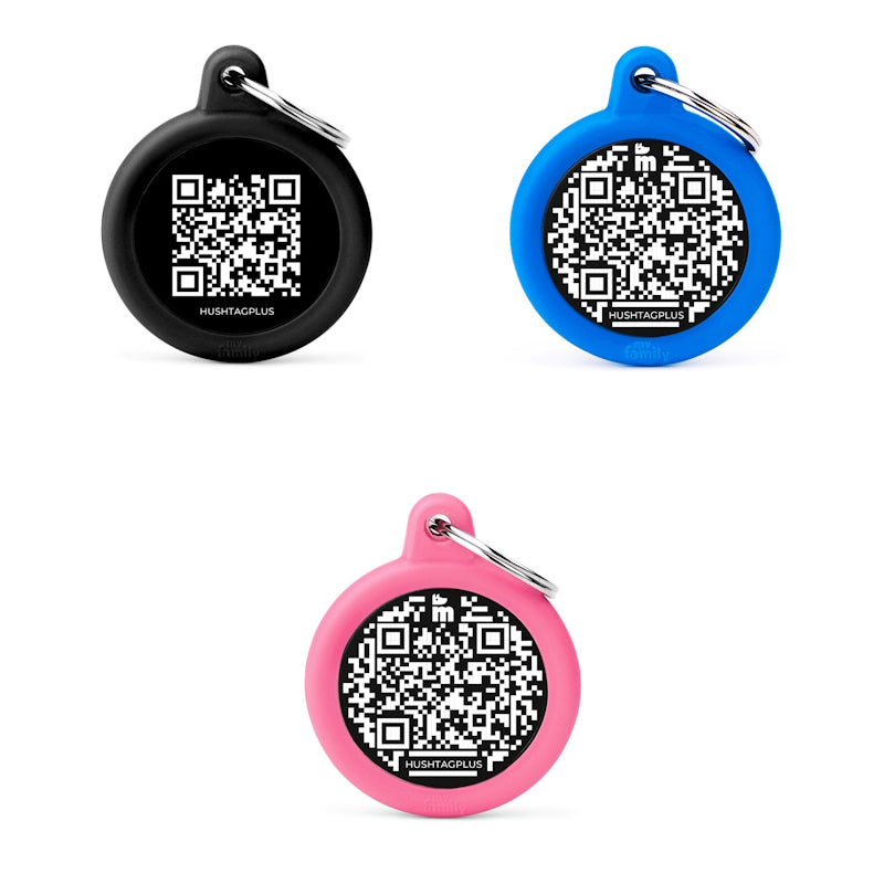 My Family ident. obesek Hush s QR kodo, razl. barve - GRAVIRANJE GRATIS!