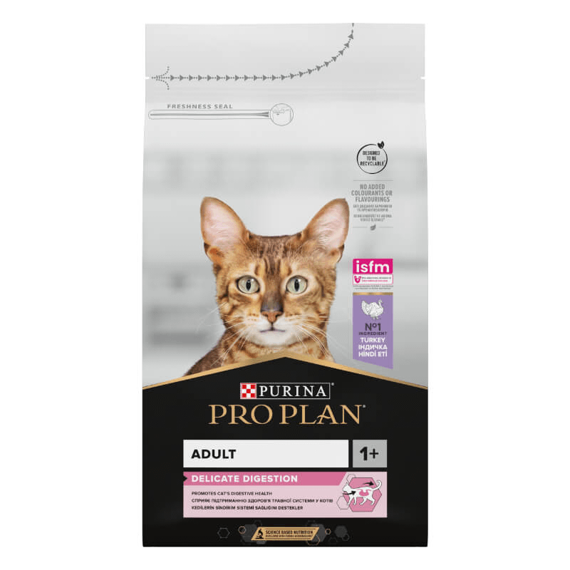Purina Pro Plan Cat Adult Delicate Digeston - puran - različne velikosti - 1,5 kg
